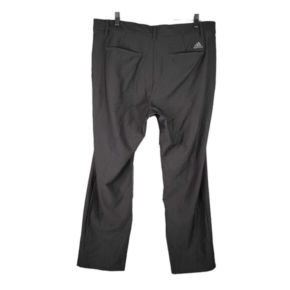 Adidas Golf Pants Chino Straight Flat Front Men’s Size 35x30 Gray Performance - Picture 3 of 10
